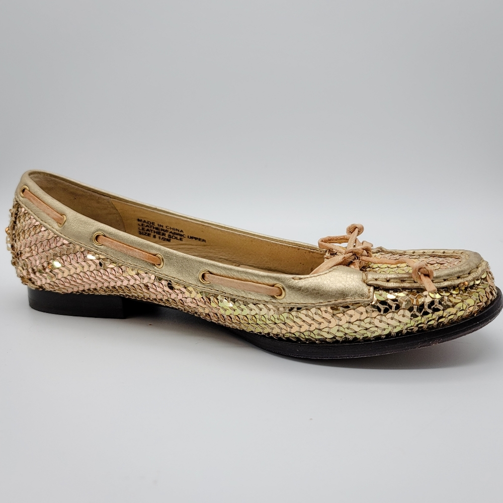 Michael Michael Kors Rose /Gold Sequin Loafers - Picture 5 of 16